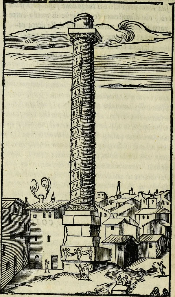 An illustration from Le antichita della citta di Roma: raccolte sotto breuita da diuersi antichi & moderni scrittori, 1580, leaf 304