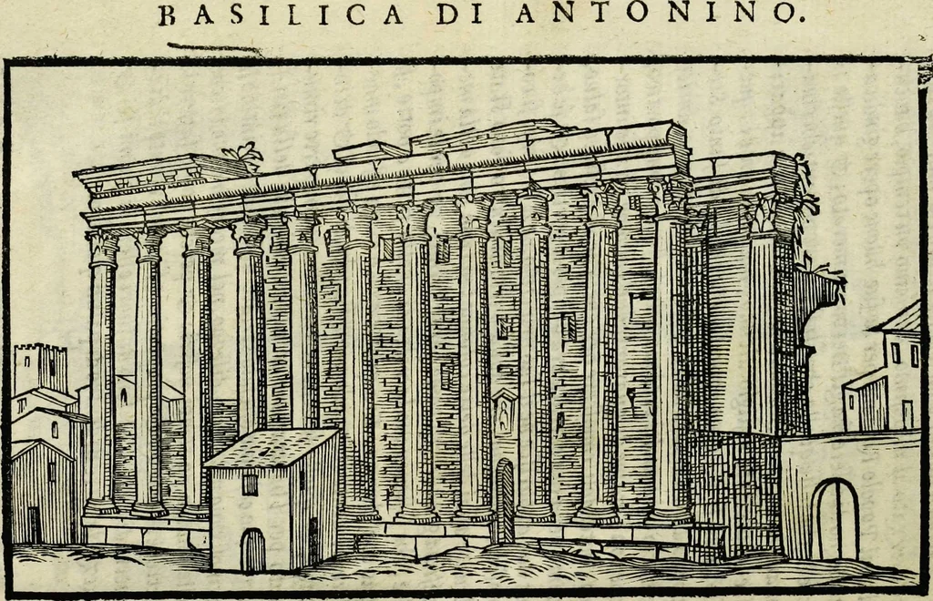 An illustration from Le antichita della citta di Roma: raccolte sotto breuita da diuersi antichi & moderni scrittori, 1580, leaf 306