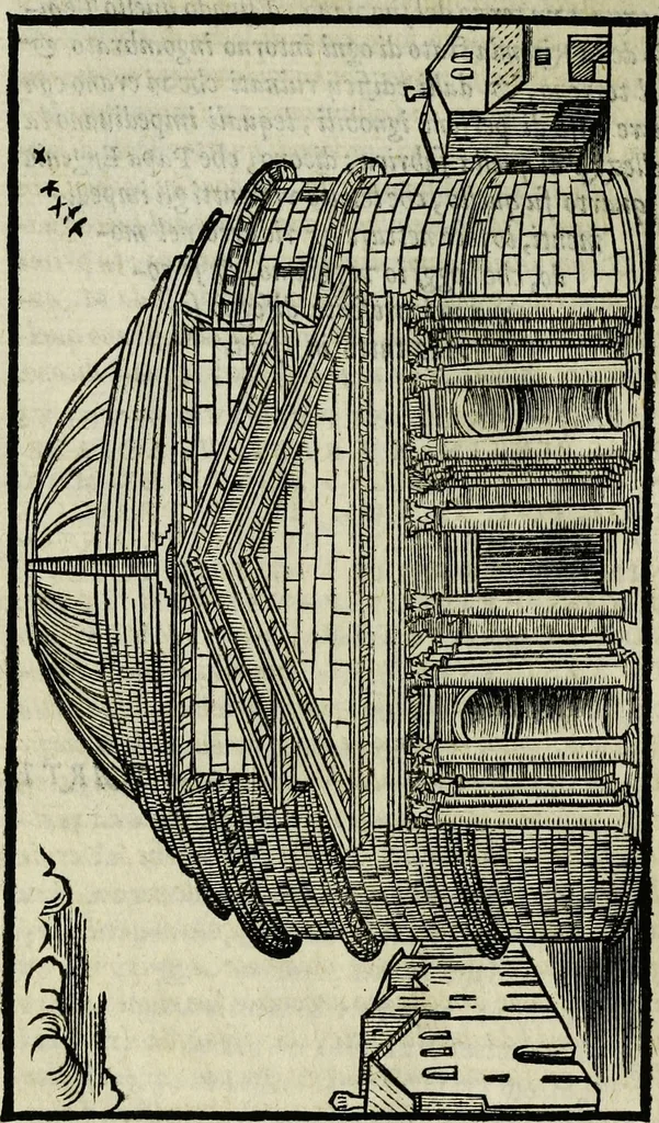 An illustration from Le antichita della citta di Roma: raccolte sotto breuita da diuersi antichi & moderni scrittori, 1580, leaf 320
