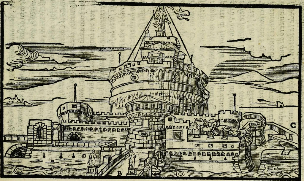 An illustration from Le antichita della citta di Roma: raccolte sotto breuita da diuersi antichi & moderni scrittori, 1580, leaf 363