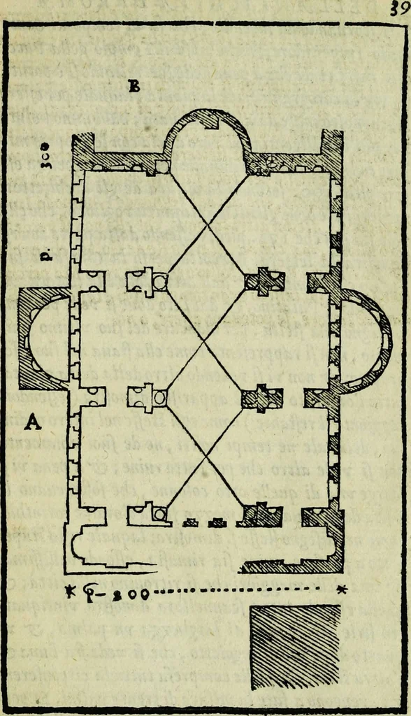 An illustration from Le antichita della citta di Roma: raccolte sotto breuita da diuersi antichi & moderni scrittori, 1580, leaf 81