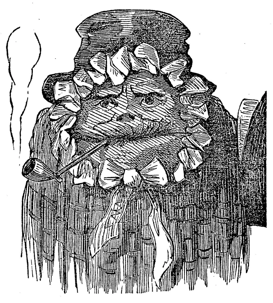 An illustration from The art of amusing: Being a collection of graceful arts, merry games, odd tricks, curious puzzles, and new charades. Together with suggestions for private theatricals, tableaux, and all sorts of parlor and family amusements, 1866, leaf 115