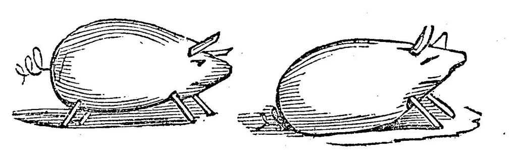 An illustration from The art of amusing: Being a collection of graceful arts, merry games, odd tricks, curious puzzles, and new charades. Together with suggestions for private theatricals, tableaux, and all sorts of parlor and family amusements, 1866, leaf 206