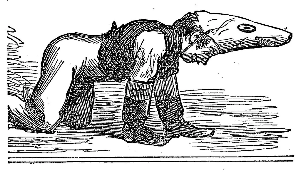 An illustration from The art of amusing: Being a collection of graceful arts, merry games, odd tricks, curious puzzles, and new charades. Together with suggestions for private theatricals, tableaux, and all sorts of parlor and family amusements, 1866, leaf 31