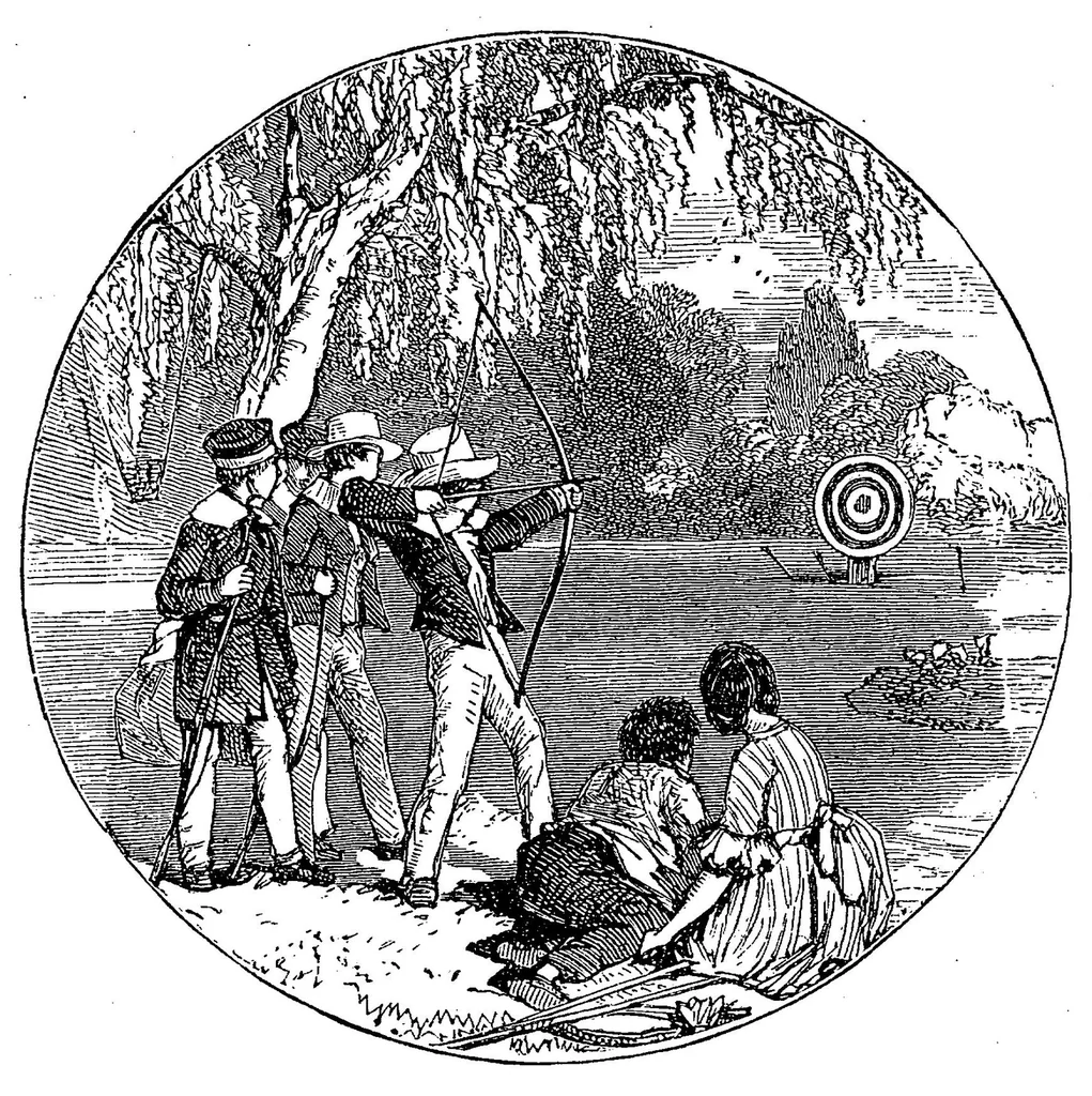 An illustration from The playground and the parlour: a handbook of boys\ games, sports, and amusements, 1868, leaf 119