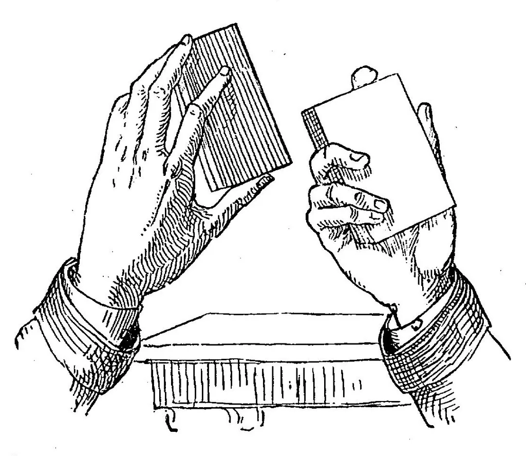 An illustration from The playground and the parlour: a handbook of boys\ games, sports, and amusements, 1868, leaf 222