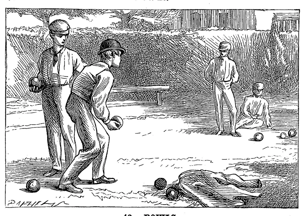 An illustration from The playground and the parlour: a handbook of boys\ games, sports, and amusements, 1868, leaf 71