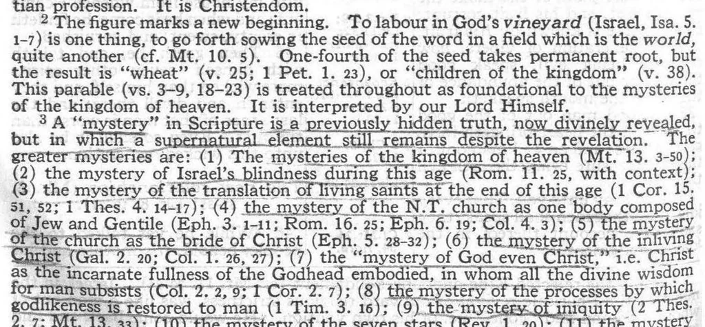 An illustration from Original 1917 Scofield Reference Study Bible book of Matthew, 1917, leaf 34
