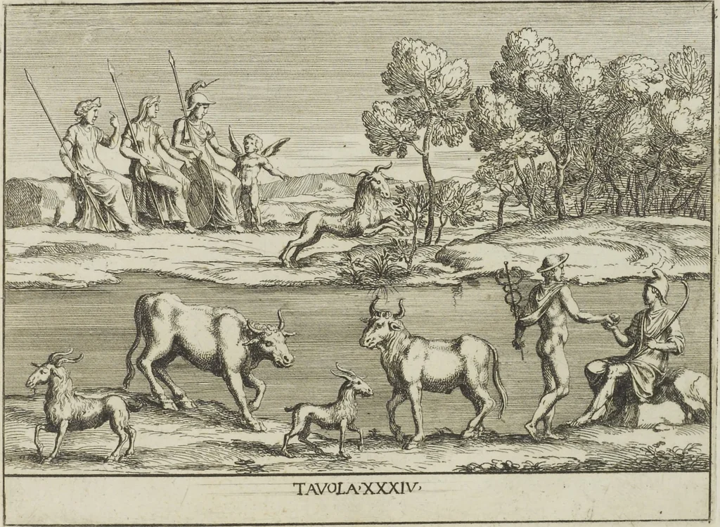 An illustration from Le pitture antiche delle grotte di Roma, e del sepolcro de' Nasonj: disegnate, & intagliate alla similitudine degli antichi originali, 1706, leaf 162