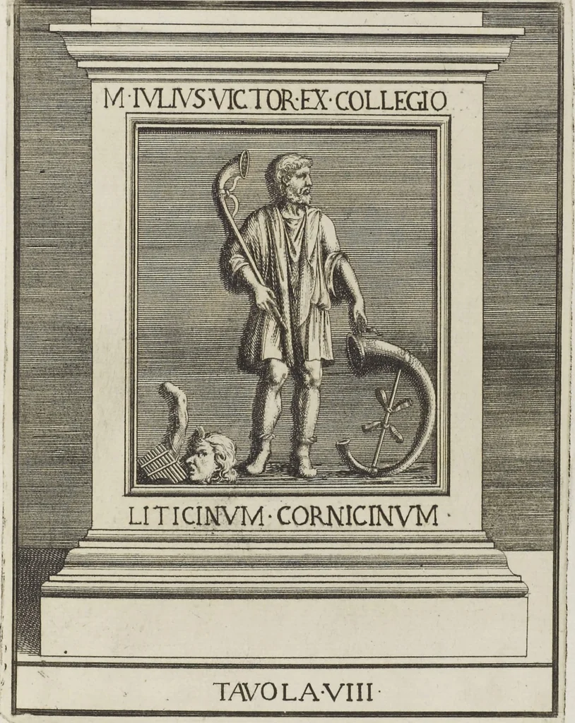 An illustration from Le pitture antiche delle grotte di Roma, e del sepolcro de' Nasonj: disegnate, & intagliate alla similitudine degli antichi originali, 1706, leaf 206