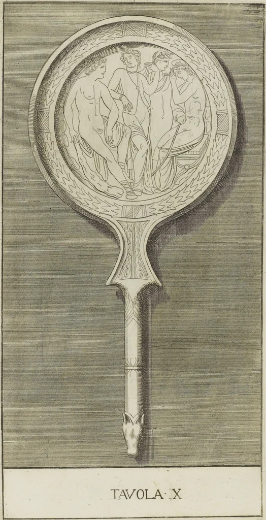 An illustration from Le pitture antiche delle grotte di Roma, e del sepolcro de' Nasonj: disegnate, & intagliate alla similitudine degli antichi originali, 1706, leaf 210