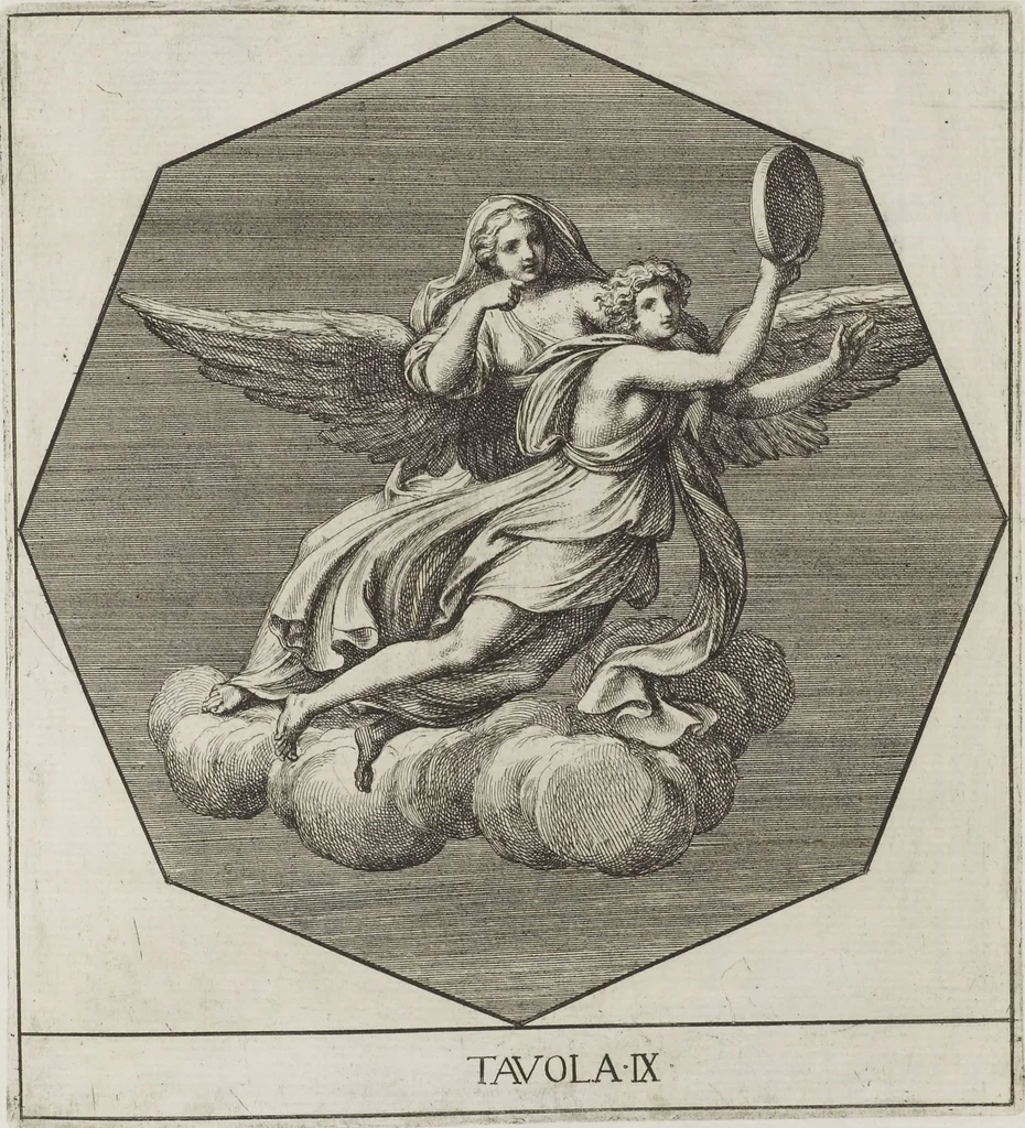 An illustration from Le pitture antiche delle grotte di Roma, e del sepolcro de' Nasonj: disegnate, & intagliate alla similitudine degli antichi originali, 1706, leaf 32