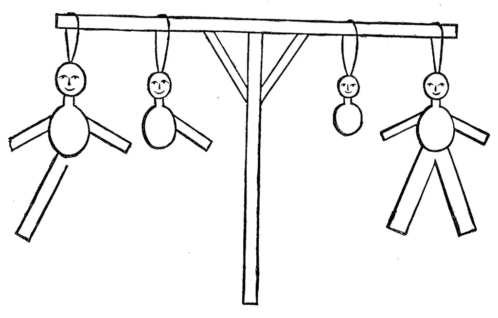 An illustration from Fagots for the fireside: one hundred and fifty games and amusements for evenings at home and social parties, 1894, leaf 39