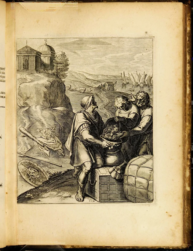 An illustration from Quinti Horatii Flacci emblemata: imaginibus in aes incisis, notisq[ue] illustrata, 1612, leaf 109