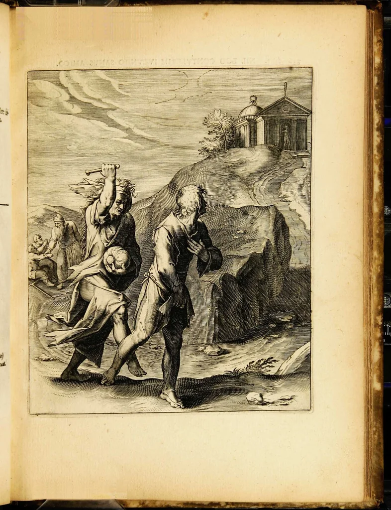 An illustration from Quinti Horatii Flacci emblemata: imaginibus in aes incisis, notisq[ue] illustrata, 1612, leaf 139