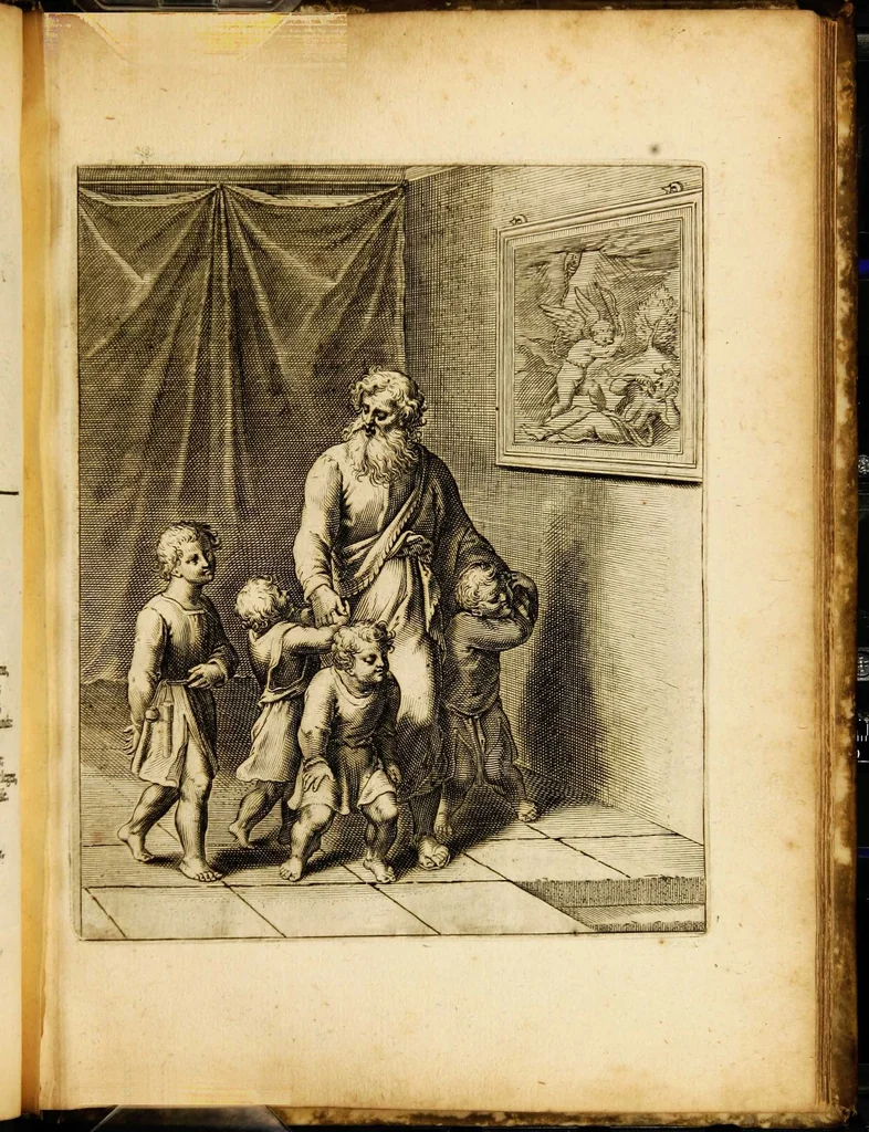 An illustration from Quinti Horatii Flacci emblemata: imaginibus in aes incisis, notisq[ue] illustrata, 1612, leaf 145