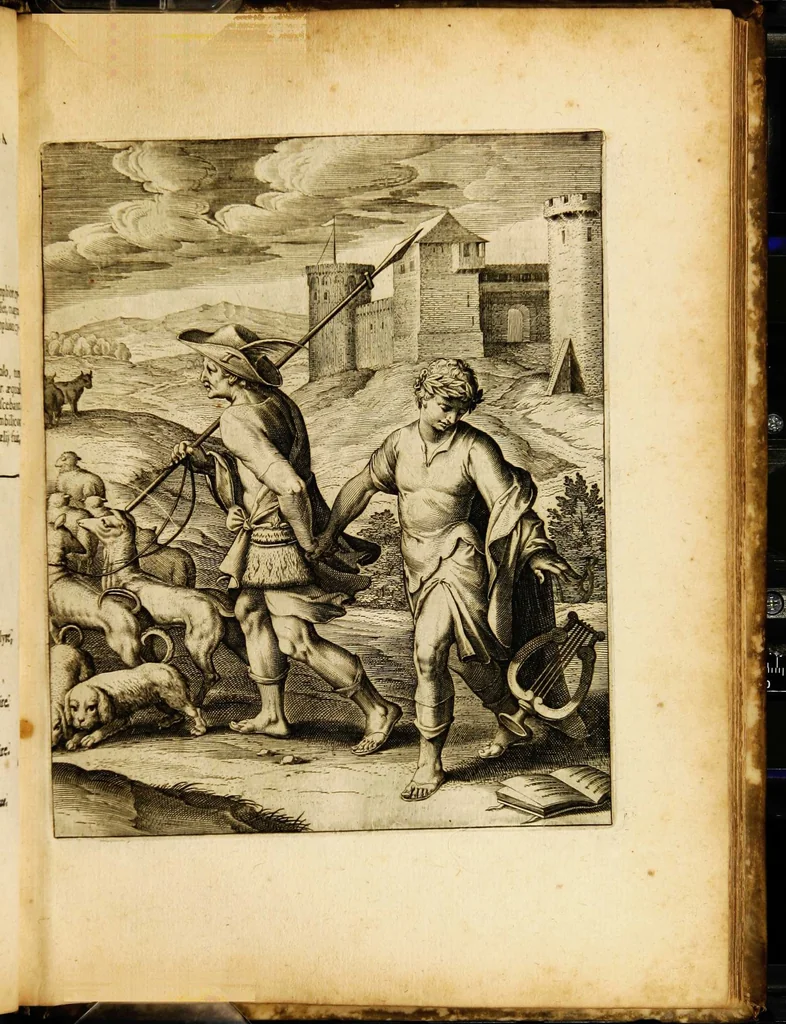 An illustration from Quinti Horatii Flacci emblemata: imaginibus in aes incisis, notisq[ue] illustrata, 1612, leaf 147