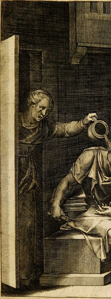 An illustration from Quinti Horatii Flacci emblemata: imaginibus in aes incisis, notisq[ue] illustrata, 1612, leaf 157