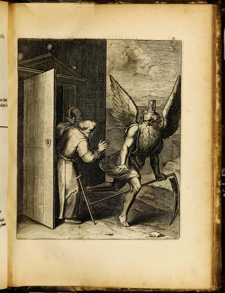 An illustration from Quinti Horatii Flacci emblemata: imaginibus in aes incisis, notisq[ue] illustrata, 1612, leaf 175