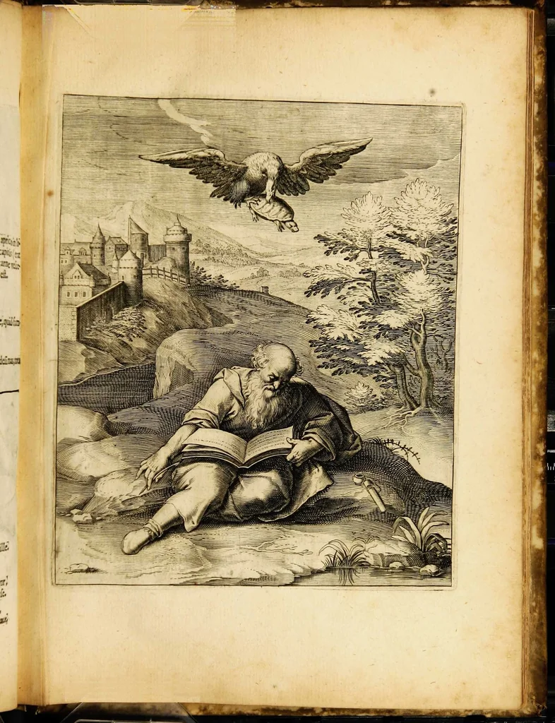 An illustration from Quinti Horatii Flacci emblemata: imaginibus in aes incisis, notisq[ue] illustrata, 1612, leaf 189