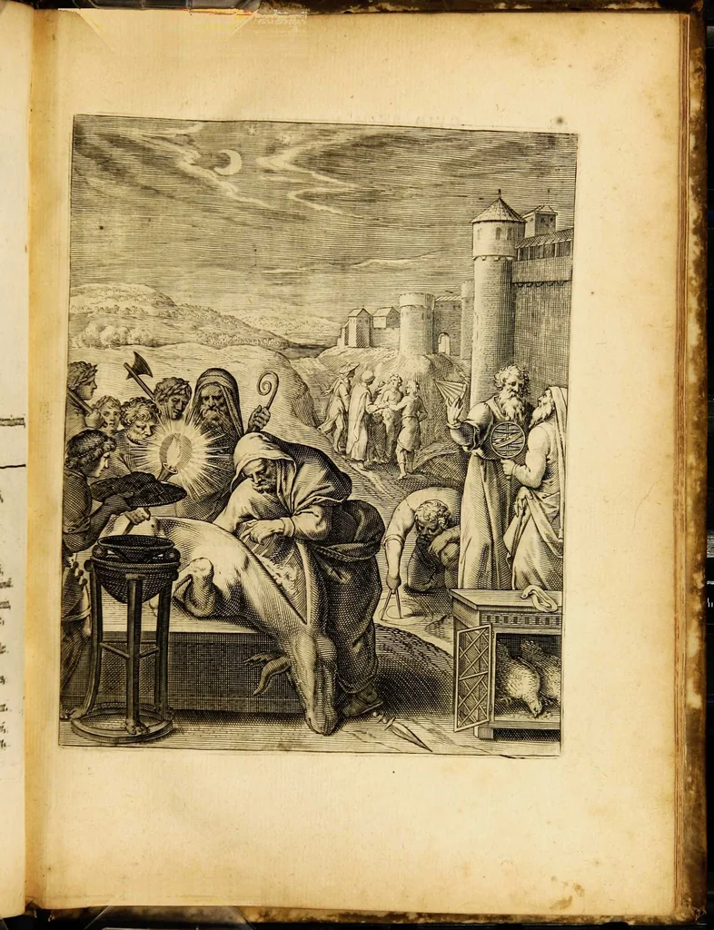 An illustration from Quinti Horatii Flacci emblemata: imaginibus in aes incisis, notisq[ue] illustrata, 1612, leaf 191