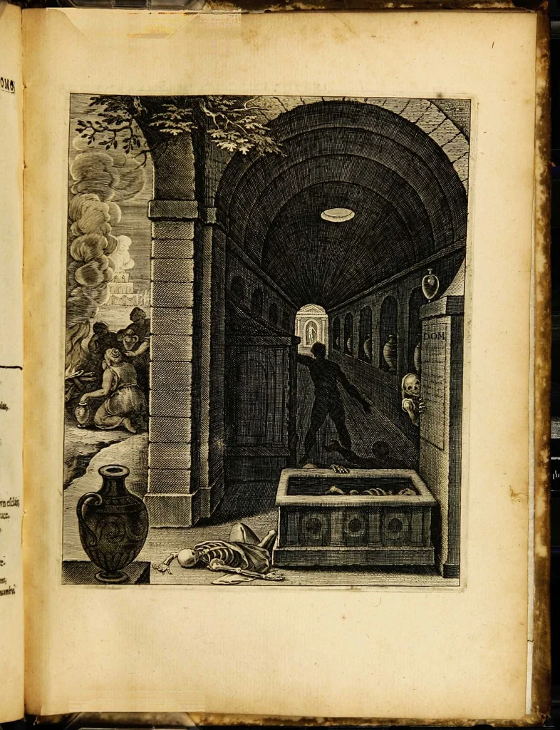 An illustration from Quinti Horatii Flacci emblemata: imaginibus in aes incisis, notisq[ue] illustrata, 1612, leaf 213