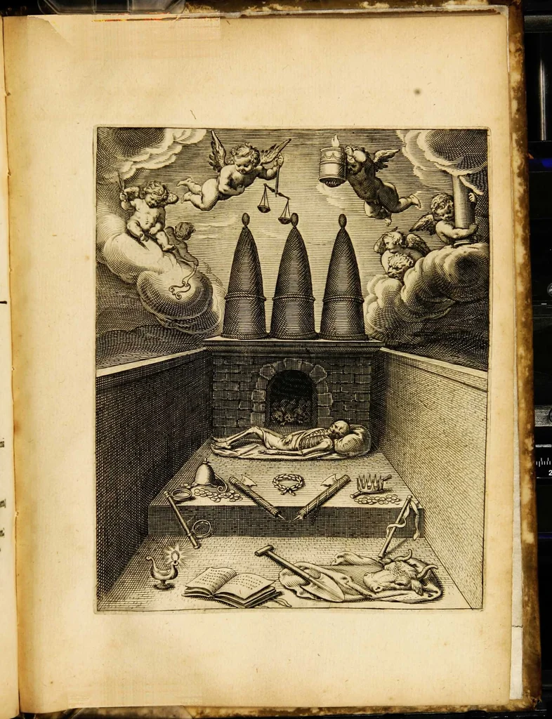 An illustration from Quinti Horatii Flacci emblemata: imaginibus in aes incisis, notisq[ue] illustrata, 1612, leaf 217