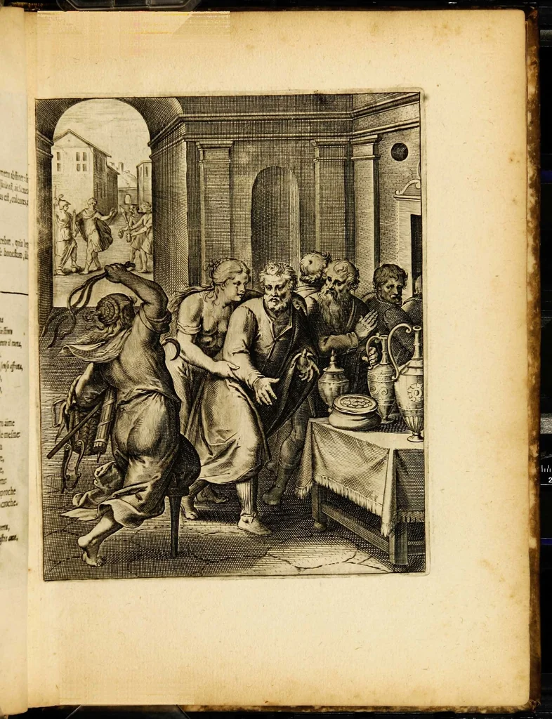 An illustration from Quinti Horatii Flacci emblemata: imaginibus in aes incisis, notisq[ue] illustrata, 1612, leaf 31