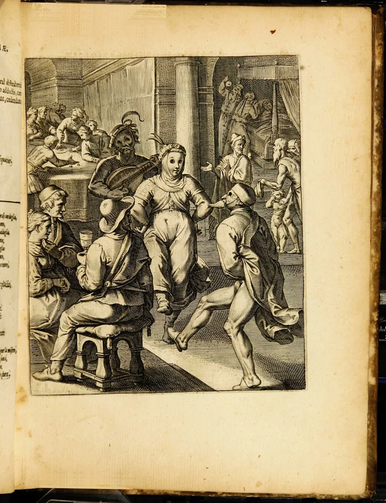 An illustration from Quinti Horatii Flacci emblemata: imaginibus in aes incisis, notisq[ue] illustrata, 1612, leaf 43