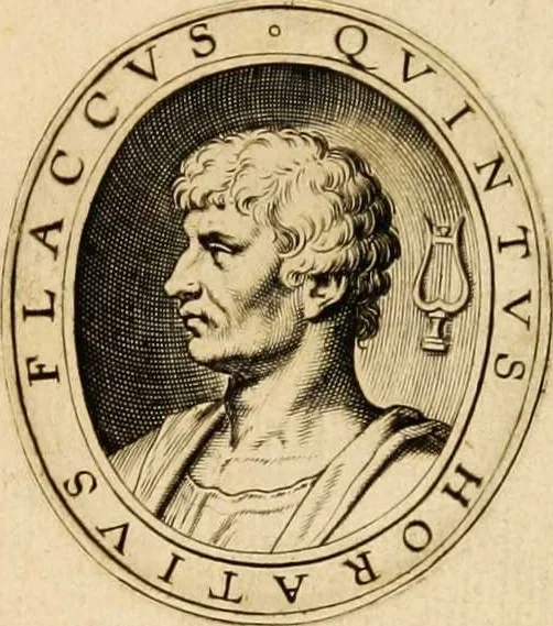 An illustration from Quinti Horatii Flacci emblemata: imaginibus in aes incisis, notisq[ue] illustrata, 1612, leaf 5