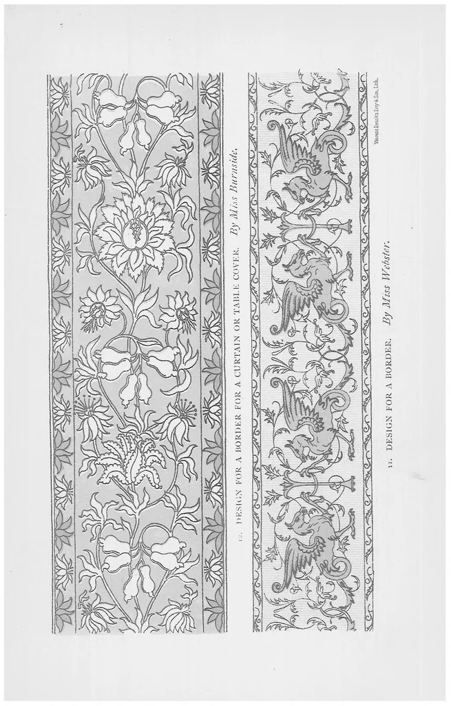 An illustration from Handbook of embroidery, 1880, leaf 106