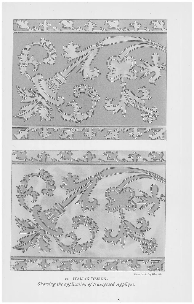 An illustration from Handbook of embroidery, 1880, leaf 120