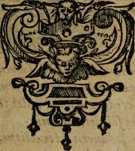 An illustration from Omnia Andreae Alciati v.c. emblemata [electronic resource]: cum commentariis, quibus emblematum omnium aperta origine, mens auctoris explicatur, & obscura omnia dubiáque illustrantur, 1581, leaf 107
