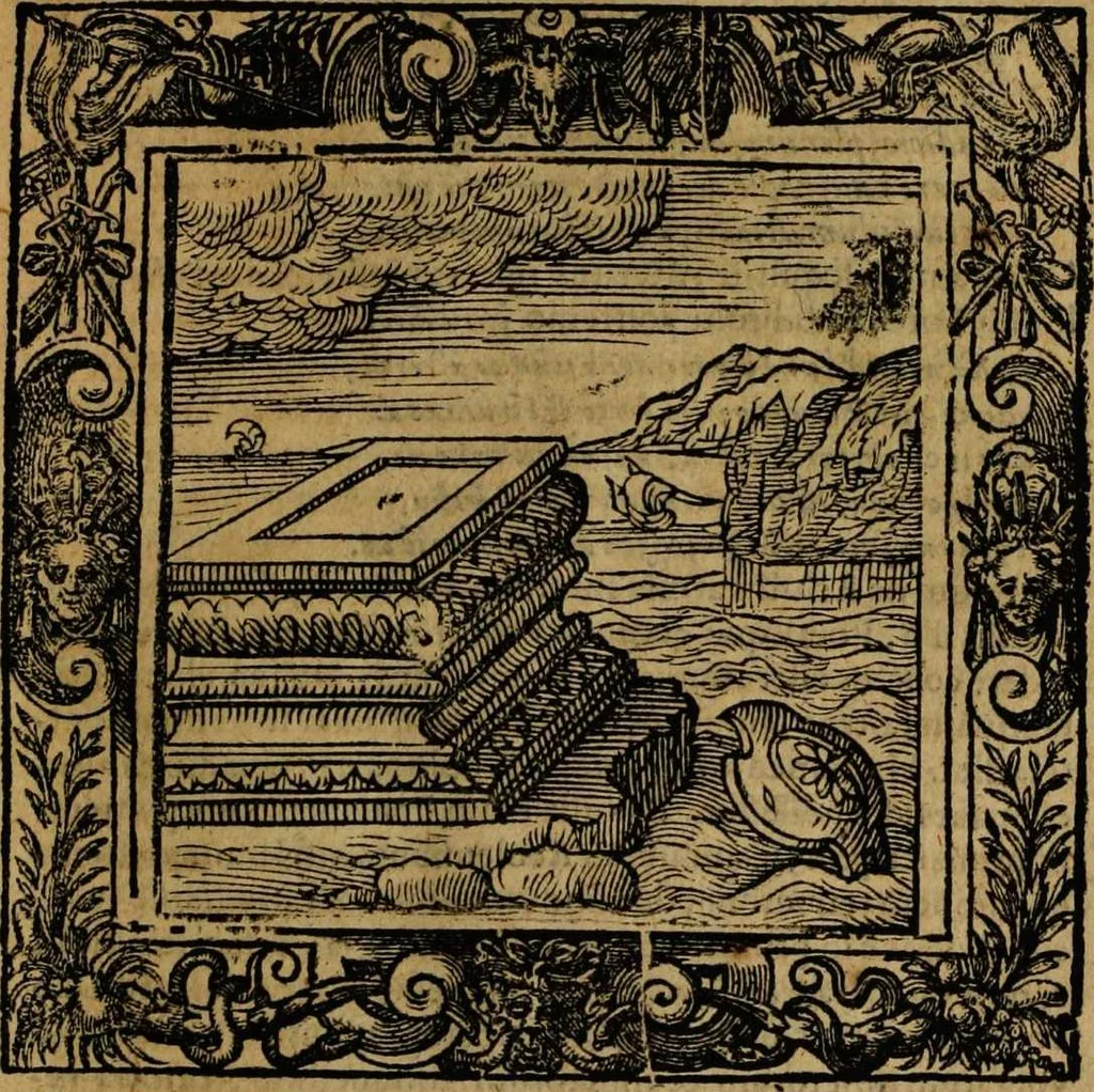 An illustration from Omnia Andreae Alciati v.c. emblemata [electronic resource]: cum commentariis, quibus emblematum omnium aperta origine, mens auctoris explicatur, & obscura omnia dubiáque illustrantur, 1581, leaf 159