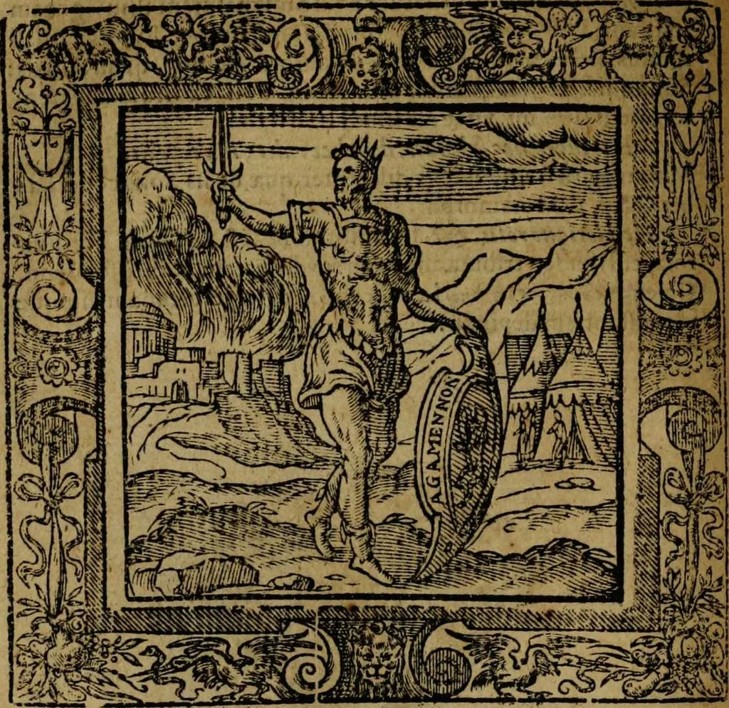 An illustration from Omnia Andreae Alciati v.c. emblemata [electronic resource]: cum commentariis, quibus emblematum omnium aperta origine, mens auctoris explicatur, & obscura omnia dubiáque illustrantur, 1581, leaf 256