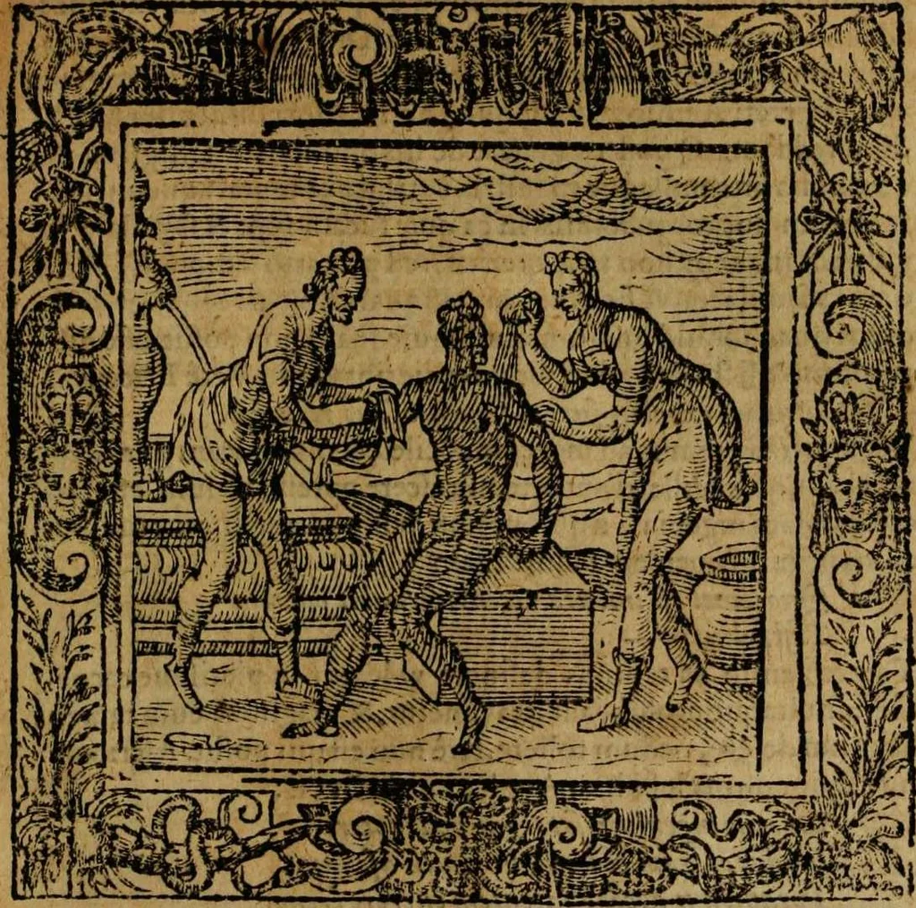 An illustration from Omnia Andreae Alciati v.c. emblemata [electronic resource]: cum commentariis, quibus emblematum omnium aperta origine, mens auctoris explicatur, & obscura omnia dubiáque illustrantur, 1581, leaf 261