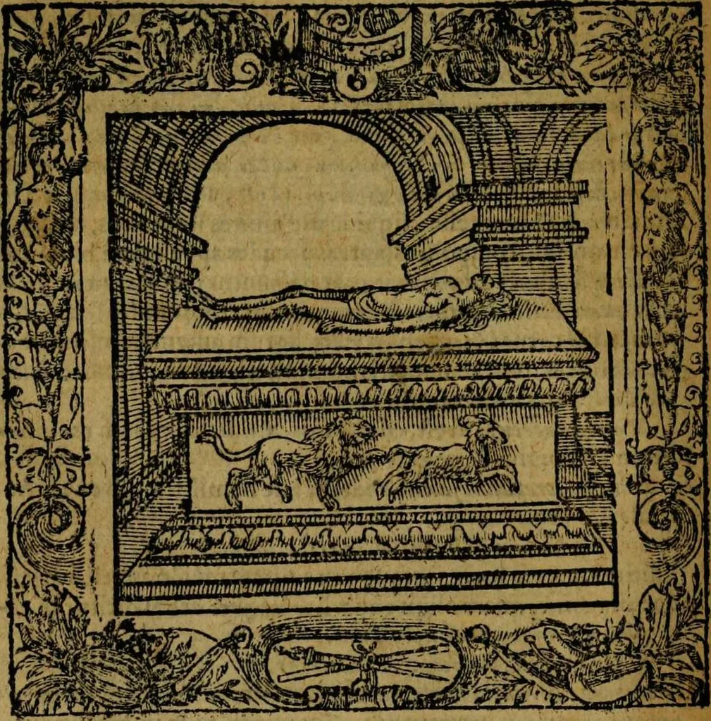 An illustration from Omnia Andreae Alciati v.c. emblemata [electronic resource]: cum commentariis, quibus emblematum omnium aperta origine, mens auctoris explicatur, & obscura omnia dubiáque illustrantur, 1581, leaf 304