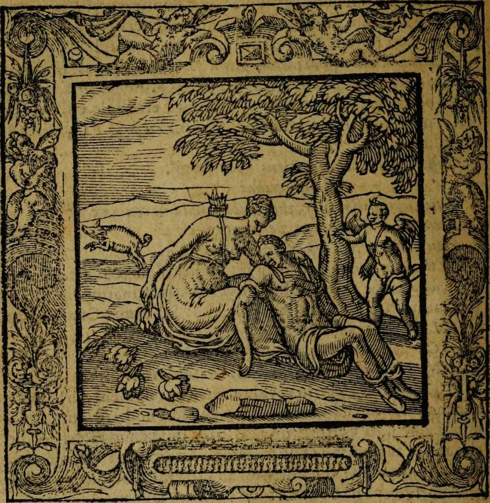 An illustration from Omnia Andreae Alciati v.c. emblemata [electronic resource]: cum commentariis, quibus emblematum omnium aperta origine, mens auctoris explicatur, & obscura omnia dubiáque illustrantur, 1581, leaf 314