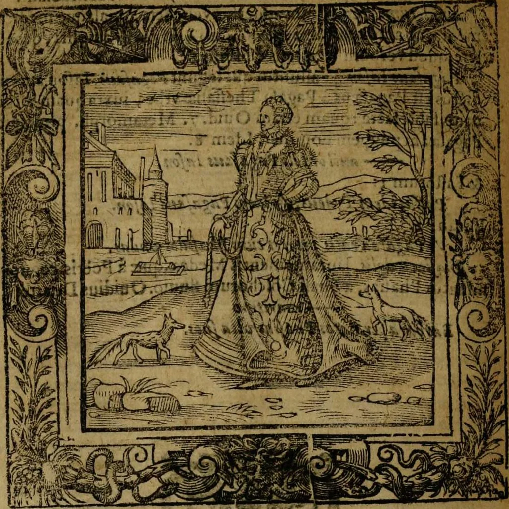 An illustration from Omnia Andreae Alciati v.c. emblemata [electronic resource]: cum commentariis, quibus emblematum omnium aperta origine, mens auctoris explicatur, & obscura omnia dubiáque illustrantur, 1581, leaf 320
