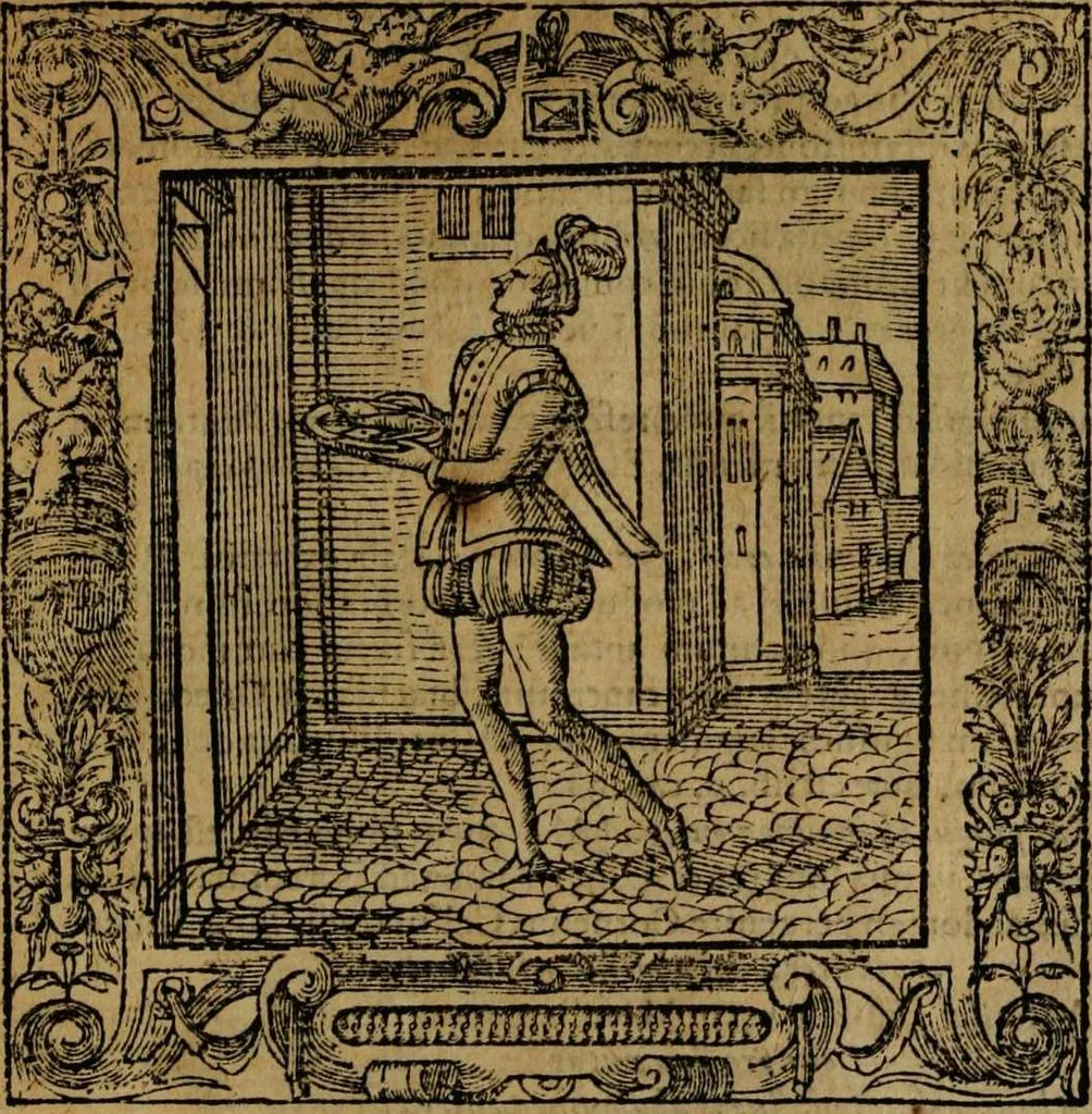 An illustration from Omnia Andreae Alciati v.c. emblemata [electronic resource]: cum commentariis, quibus emblematum omnium aperta origine, mens auctoris explicatur, & obscura omnia dubiáque illustrantur, 1581, leaf 357