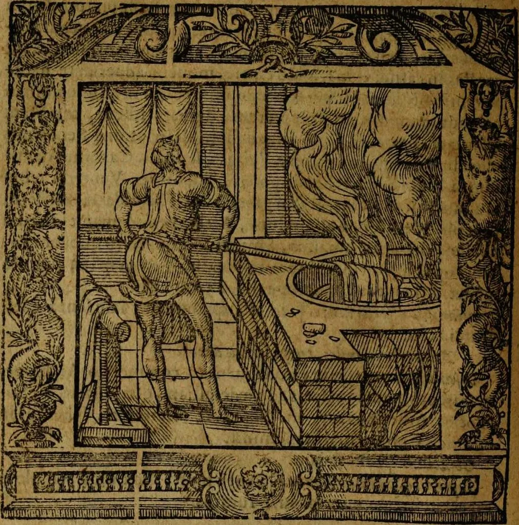 An illustration from Omnia Andreae Alciati v.c. emblemata [electronic resource]: cum commentariis, quibus emblematum omnium aperta origine, mens auctoris explicatur, & obscura omnia dubiáque illustrantur, 1581, leaf 446
