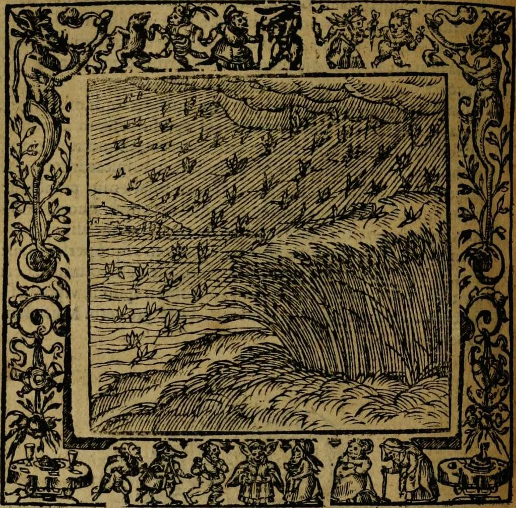An illustration from Omnia Andreae Alciati v.c. emblemata [electronic resource]: cum commentariis, quibus emblematum omnium aperta origine, mens auctoris explicatur, & obscura omnia dubiáque illustrantur, 1581, leaf 484