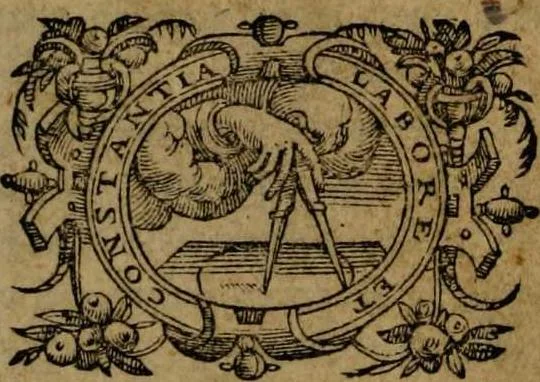 An illustration from Omnia Andreae Alciati v.c. emblemata [electronic resource]: cum commentariis, quibus emblematum omnium aperta origine, mens auctoris explicatur, & obscura omnia dubiáque illustrantur, 1581, leaf 5