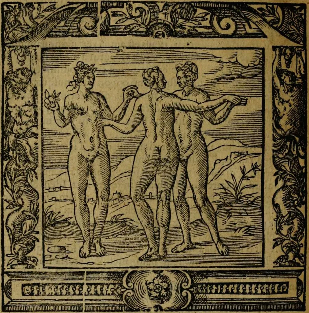 An illustration from Omnia Andreae Alciati v.c. emblemata [electronic resource]: cum commentariis, quibus emblematum omnium aperta origine, mens auctoris explicatur, & obscura omnia dubiáque illustrantur, 1581, leaf 590