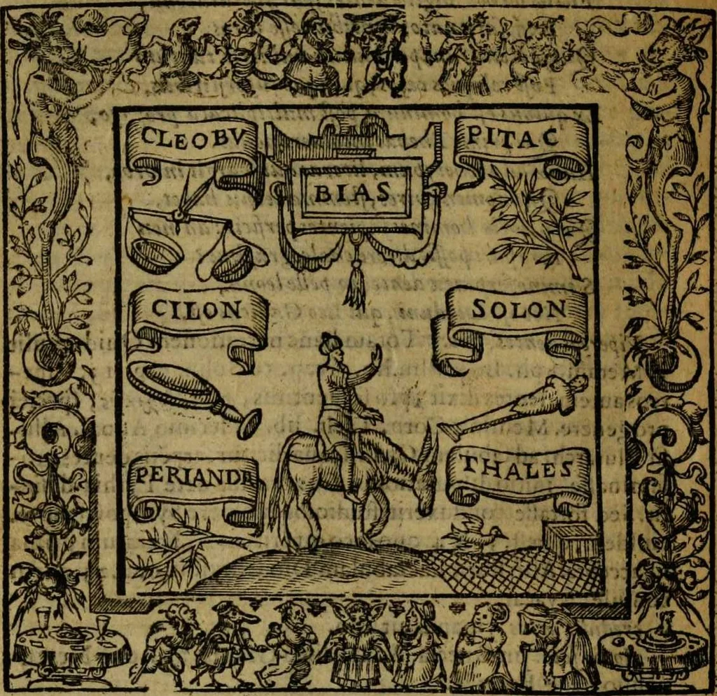An illustration from Omnia Andreae Alciati v.c. emblemata [electronic resource]: cum commentariis, quibus emblematum omnium aperta origine, mens auctoris explicatur, & obscura omnia dubiáque illustrantur, 1581, leaf 672