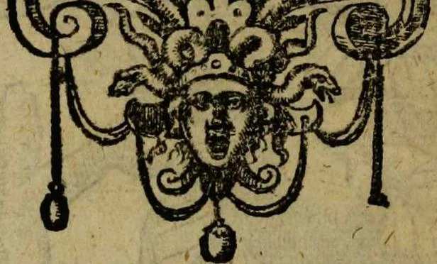 An illustration from Omnia Andreae Alciati v.c. emblemata [electronic resource]: cum commentariis, quibus emblematum omnium aperta origine, mens auctoris explicatur, & obscura omnia dubiáque illustrantur, 1581, leaf 724