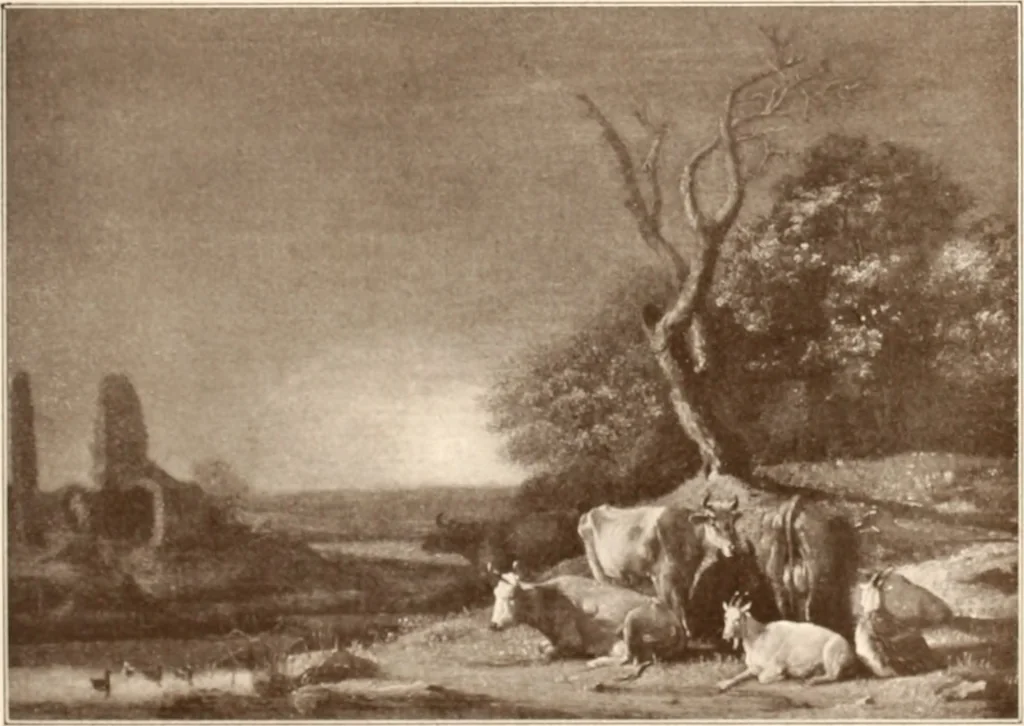 An illustration from Illustrated catalogue of the seventh series of 100 paintings by old masters of the Dutch, Flemish, Italian, French, and English schools, being a portion of the Sedelmeyer Gallery : which contains about 1500 original pictures by ancient and modern artists, 1901, leaf 46