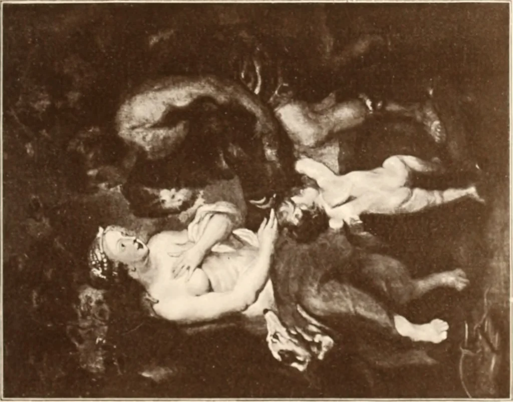 An illustration from Illustrated catalogue of the seventh series of 100 paintings by old masters of the Dutch, Flemish, Italian, French, and English schools, being a portion of the Sedelmeyer Gallery : which contains about 1500 original pictures by ancient and modern artists, 1901, leaf 56