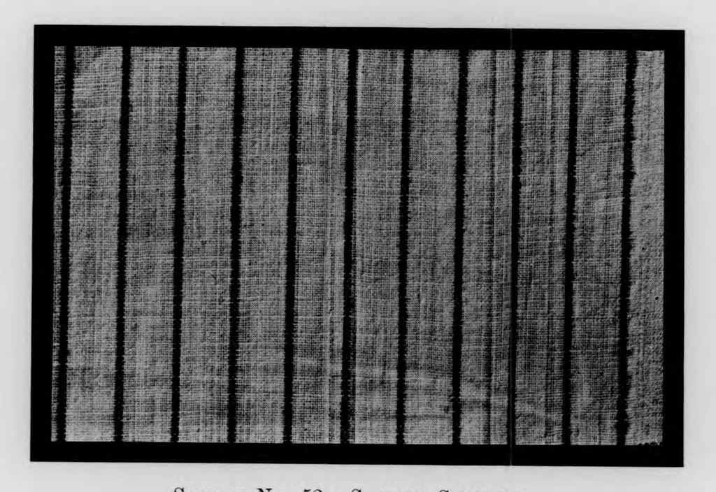 An illustration from 100 imported cotton cloths [microform] : showing cloth particulars, invoice prices in 1913 and 1920, and rates of duty applicable under acts of 1909, 1913, and 1922, 1923, leaf 37