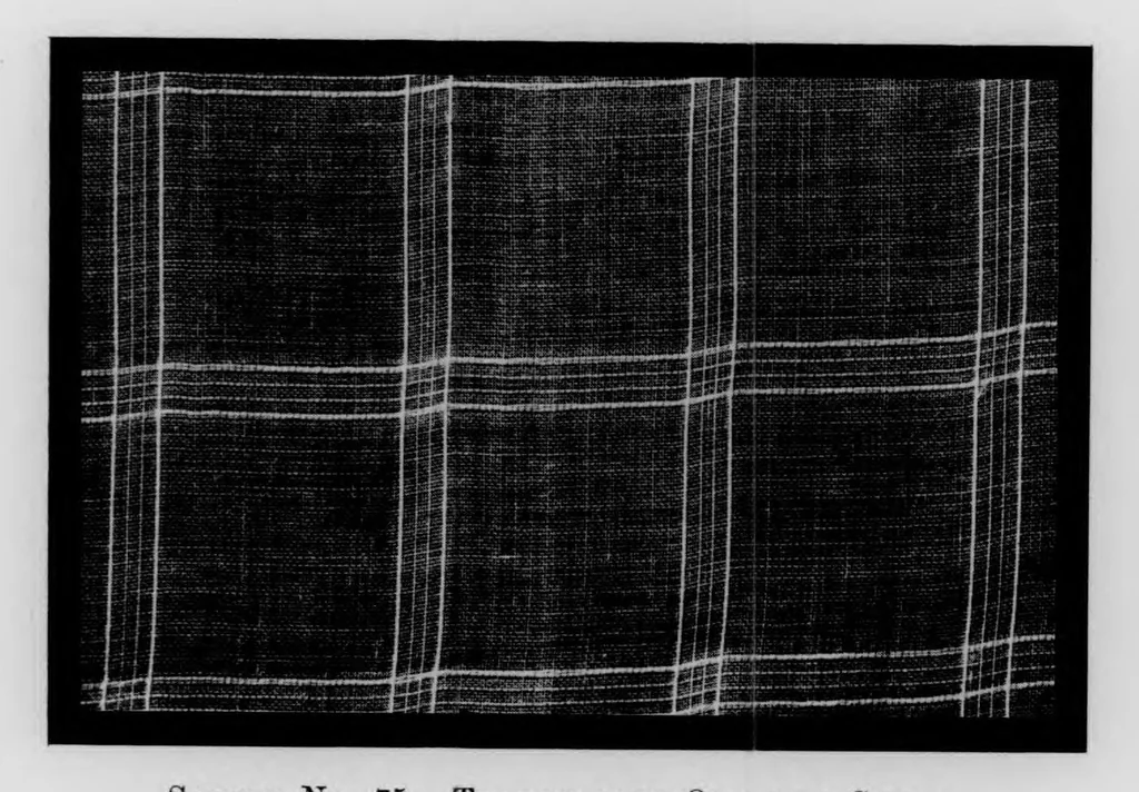 An illustration from 100 imported cotton cloths [microform] : showing cloth particulars, invoice prices in 1913 and 1920, and rates of duty applicable under acts of 1909, 1913, and 1922, 1923, leaf 43